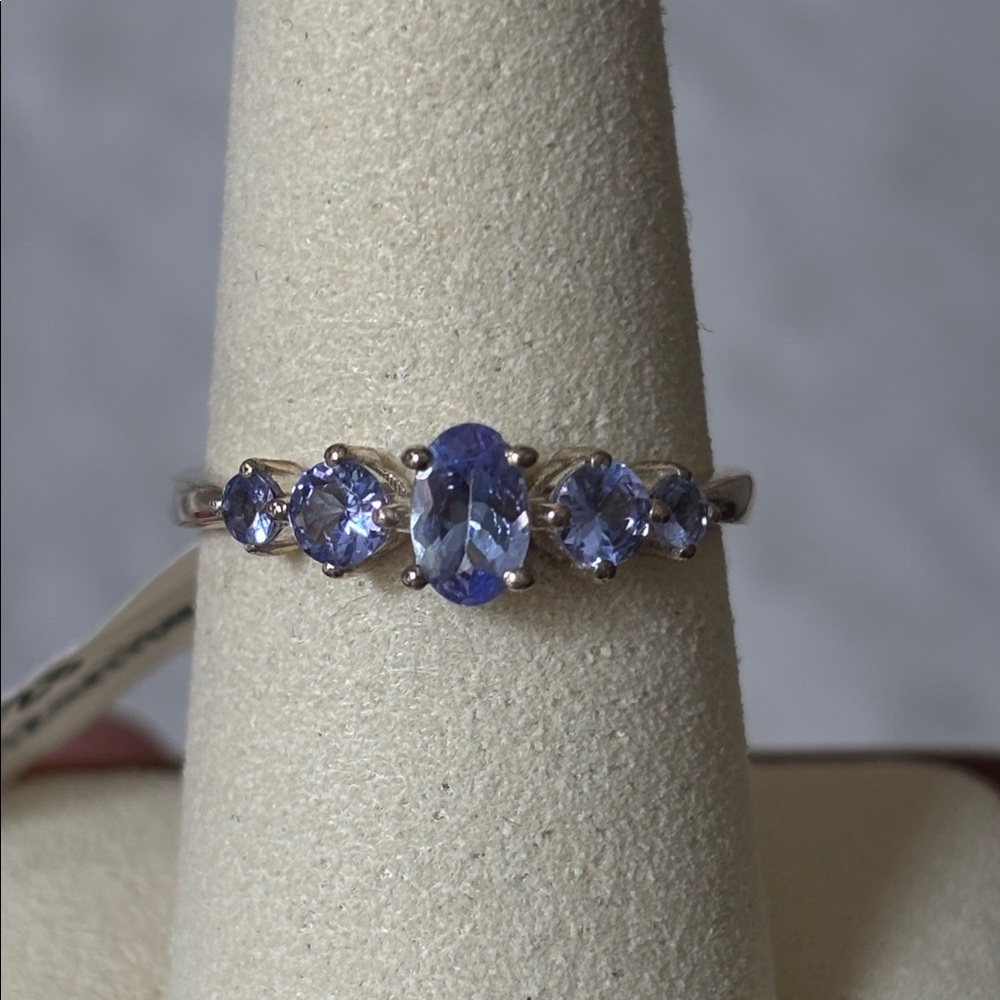 NWT Genuine Tanzanite Ring 925 Sterling Silver Ring